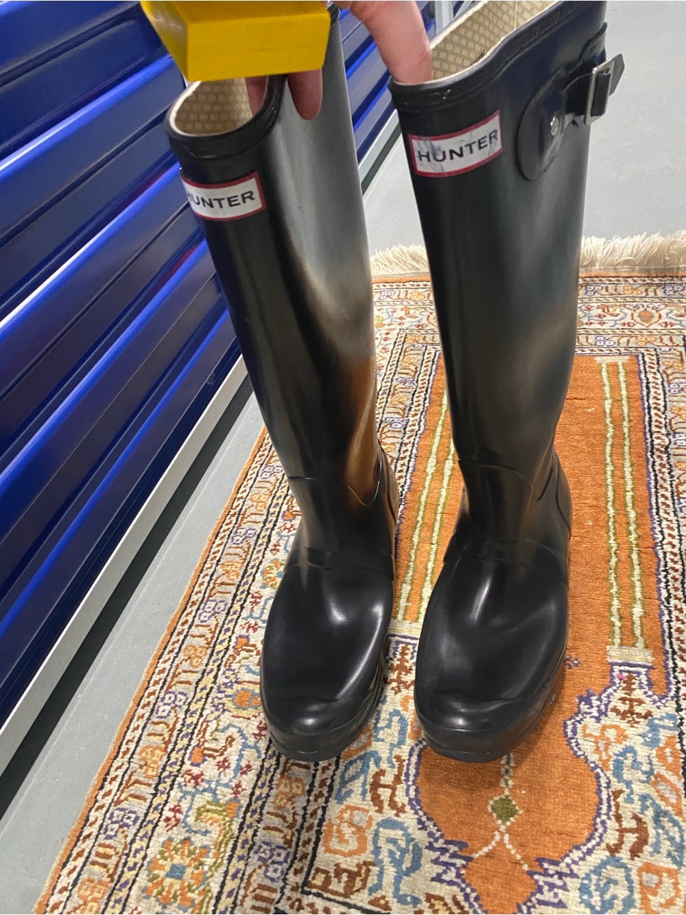 Hunter Black Tall Men’s Waterproof Rain Boots
